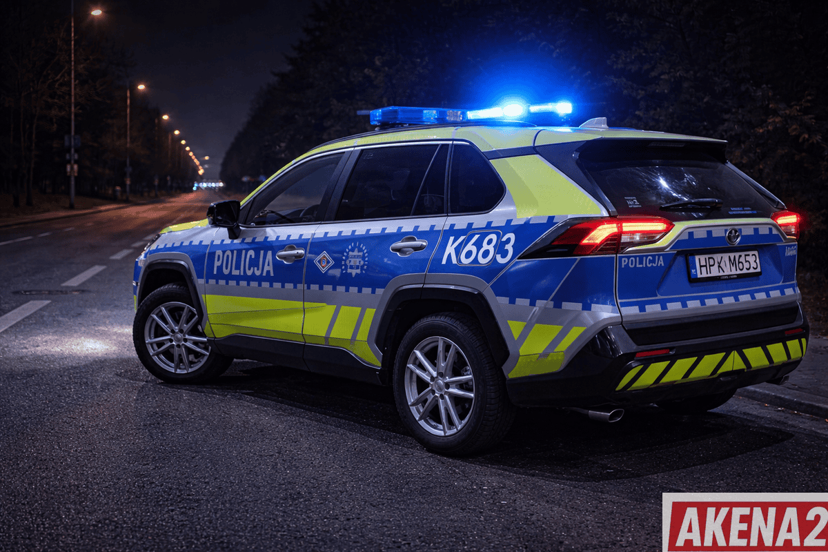 38-latek celowo wprowadził samochód w poślizg. Stracił prawo jazdy i otrzymał wysoki mandat